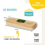 Estuche de Bolígrafos de Madera "Profes de Vitruvio" Personalizado - Imagen 3