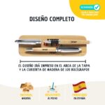 Estuche de Bolígrafos de Madera "Te Queremos Profe" Personalizado - Imagen 3