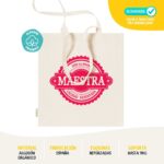 Tote Bag con diseño "Sello de calidad" para Profesores - Imagen 4