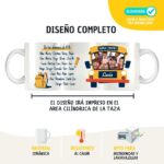 Taza Profesor con diseño "Super profe" personalizada con Foto, nombres y curso - Imagen 3