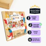 Tabla de Madera "Gracias profe" Personalizada para Profesores - Imagen 3