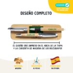 Estuche de Bolígrafos de Madera "Profes de Vitruvio" Personalizado - Imagen 4