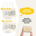 Tote Bag con diseño "Bloc de notas" para Profesores personalizado - Imagen 4
