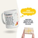 Taza Profesor con diseño "Gracias profe" personalizada con Foto, nombres y curso - Imagen 4