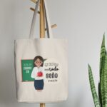 Tote Bag con Frase para Profesores Personalizada Con Pizarra - Imagen 2
