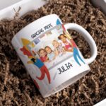 Taza Profesor con diseño "Gracias profe" personalizada con Foto, nombres y curso - Imagen 5