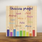 Tabla de Madera "Lápices" Personalizada para Profesores - Imagen 6