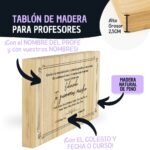Tabla de Madera Diploma Personalizado para Profesores - Imagen 2