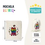 Mochila Algodón Orgullo LGTBIQ+ "Abrazo" - Imagen 2