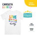 Camiseta Orgullo LGTBIQ+ con frase "Love Wins Always" - Imagen 4