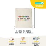 Mochila Algodón Orgullo LGTBIQ+ "El amor no trae instrucciones" - Imagen 3