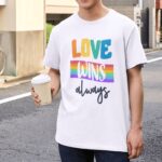 Camiseta Orgullo LGTBIQ+ con frase "Love Wins Always" - Imagen 2