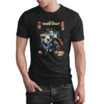 Camiseta Animales Superhéroes "Thor Cabra" Realista