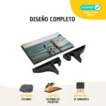 Portafotos de Pizarra Rectangular Personalizado 10 x 15 cm con soporte - Imagen 3