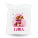 Bolsa de Merienda/Almuerzo Infantil Personalizada con Diseño Perritos