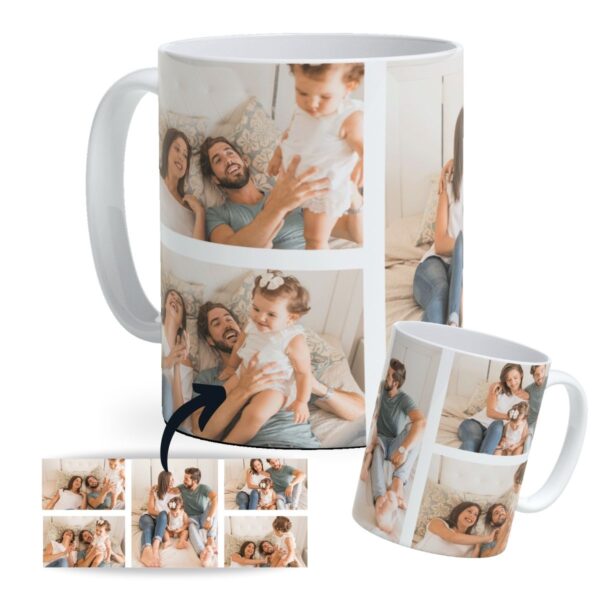 Taza de cerámica personalizada con foto en diseño exclusivo.