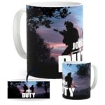 Taza Gamer Personalizada con nombre. Taza videojuegos Call of Duty Siluetas
