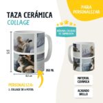 Taza de cerámica Personalizada con Foto hasta 6 fotos - Imagen 2