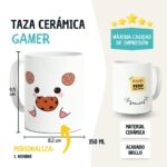Taza Gamer Personalizada con nombre. Taza videojuegos Feed The Poro - Imagen 2