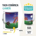 Taza Gamer Personalizada con nombre. Taza videojuegos Zelda - Imagen 2