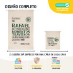 Pack Saco de regalos de Navidad y Saco de carbón personalizados. Diseño Melchor Verde - Imagen 7
