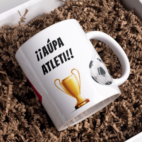 Pack Taza y Toalla del Atleti Personalizada con nombre y equipo de fútbol - Imagen 5