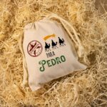 Saco para carbón de Navidad Personalizado con nombre. Bolsa de tela para carbón personalizable. Diseño Reyes Magos - Imagen 4