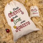 Pack Saco de regalos de Navidad y Saco de carbón personalizados. Diseño Oriente - Imagen 6