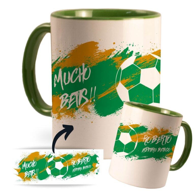 taza mucho betis personalizada con nombre y número