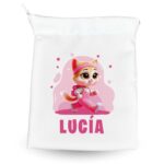 Bolsa de Merienda/Almuerzo Infantil Personalizada con Diseño Gatitos