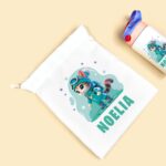 Bolsa de Merienda/Almuerzo Infantil Personalizada con Diseño Gatitos - Imagen 5