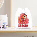 Bolsa de Merienda/Almuerzo Infantil Personalizada con Diseño Gatitos - Imagen 4