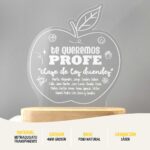Lámpara LED Personalizada Te Queremos Profe - Imagen 4