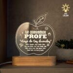 Lámpara LED Personalizada Te Queremos Profe - Imagen 6