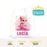 Bolsa de Merienda/Almuerzo Infantil Personalizada con Diseño Gatitos - Imagen 7
