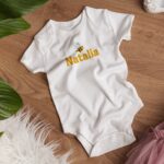 Body bebé personalizado de algodón manga corta. - Imagen 6
