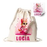 Mochila Saco de Algodón Personalizada Diseño Infantil Patrulla Gatuna - Imagen 2
