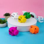 Hucha de cerdito personalizada tacto suave. - Imagen 4
