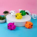 Hucha de cerdito personalizada tacto suave diseño Espacial - Imagen 5