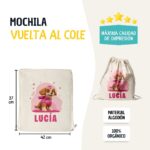 Mochila Saco de Algodón Personalizada Diseño Infantil Patrulla Canina - Imagen 7