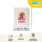 Mochila Saco de Algodón Personalizada Diseño Infantil Patrulla Canina - Imagen 6