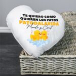 Cojín Forma de Corazón Personalizado con Fotos, personalizable en ambas caras. San Valentin - Imagen 7
