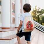 Mochila Saco de Algodón Personalizada Diseño Infantil Patrulla Canina - Imagen 4