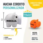 Hucha de cerdito personalizada tacto suave. - Imagen 2