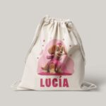 Mochila Saco de Algodón Personalizada Diseño Infantil Patrulla Canina - Imagen 3