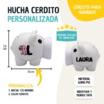 Hucha de cerdito personalizada tacto suave diseño Espacial - Imagen 2