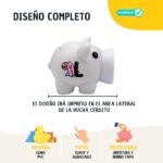Hucha de cerdito personalizada tacto suave diseño Espacial - Imagen 8