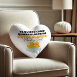 Cojín Forma de Corazón Personalizado con Fotos, personalizable en ambas caras. San Valentin - Imagen 3