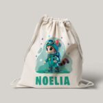 Mochila Saco de Algodón Personalizada Diseño Infantil Patrulla Gatuna - Imagen 9