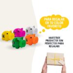 Hucha de cerdito personalizada tacto suave diseño Cactus - Imagen 7